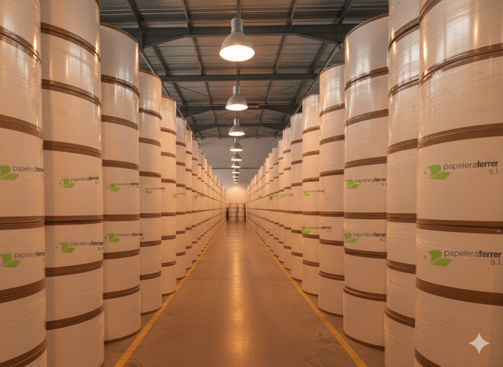 almacen bobina papel catalogo compra venta papelera ferrer